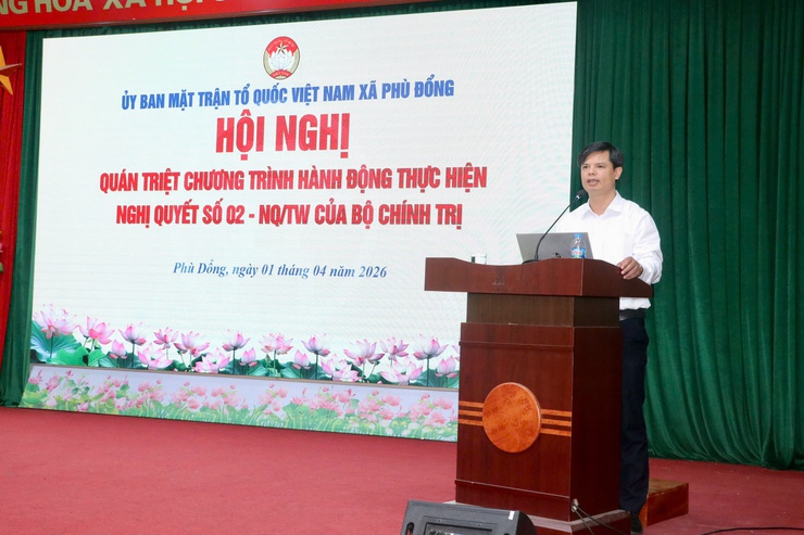 Ủy ban MTTQ Việt Nam xã Phù Đổng sơ kết công tác Mặt trận Tổ quốc và các đoàn thể quý I, triển khai phương hướng, nhiệm vụ quý II-2026- Ảnh 2.