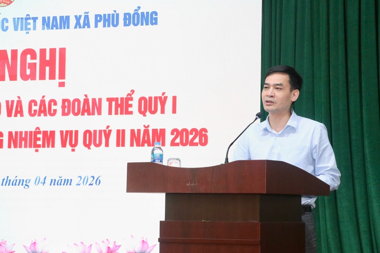Ủy ban MTTQ Việt Nam xã Phù Đổng sơ kết công tác Mặt trận Tổ quốc và các đoàn thể quý I, triển khai phương hướng, nhiệm vụ quý II-2026- Ảnh 4.