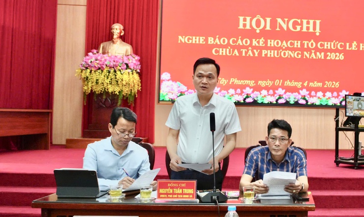 TÂY PHƯƠNG TỔ CHỨC HỘI NGHỊ BÁO CÁO KẾ HOẠCH
LỄ HỘI CHÙA TÂY PHƯƠNG 2026- Ảnh 1.