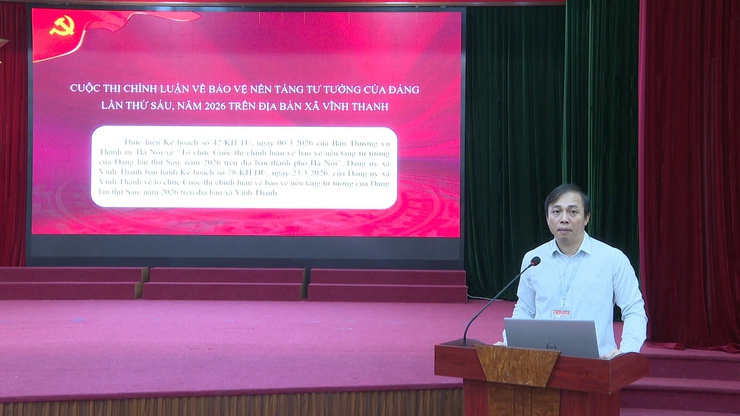 ĐẢNG ỦY XÃ VĨNH THANH PHÁT ĐỘNG CUỘC THI CHÍNH LUẬN VỀ BẢO VỆ NỀN TẢNG TƯ TƯỞNG CỦA ĐẢNG LẦN THỨ VI NĂM 2026- Ảnh 3.