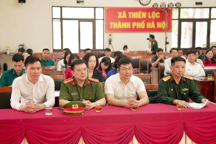 Thiên Lộc tổng kết công tác tuyển chọn, gọi công dân nhập ngũ và thực hiện nghĩa vụ tham gia công an nhân dân năm 2026.- Ảnh 5.