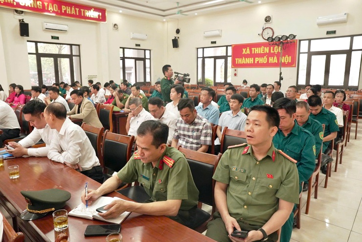 Thiên Lộc tổng kết công tác tuyển chọn, gọi công dân nhập ngũ và thực hiện nghĩa vụ tham gia công an nhân dân năm 2026.- Ảnh 8.