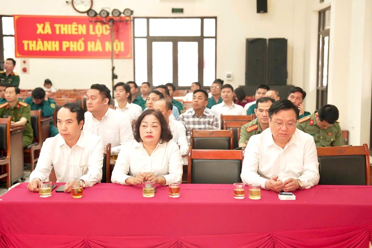 Thiên Lộc tổng kết công tác tuyển chọn, gọi công dân nhập ngũ và thực hiện nghĩa vụ tham gia công an nhân dân năm 2026.- Ảnh 4.