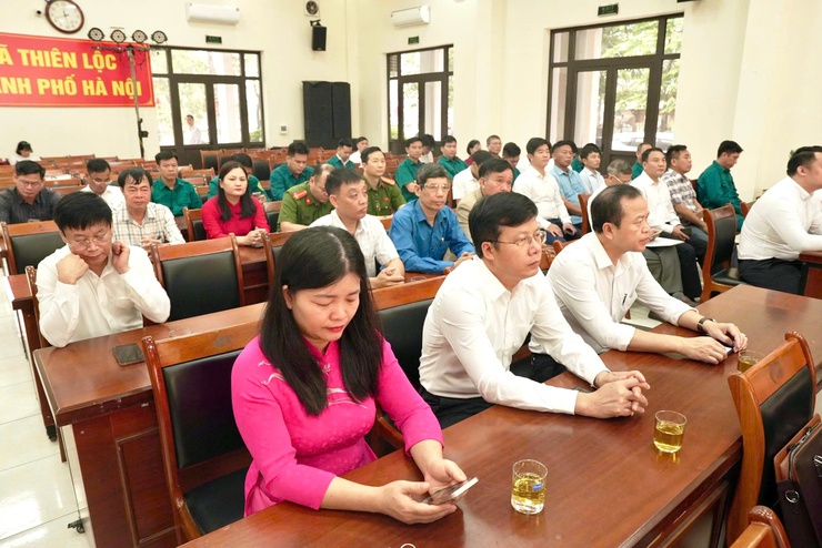 Thiên Lộc tổng kết công tác tuyển chọn, gọi công dân nhập ngũ và thực hiện nghĩa vụ tham gia công an nhân dân năm 2026.- Ảnh 11.