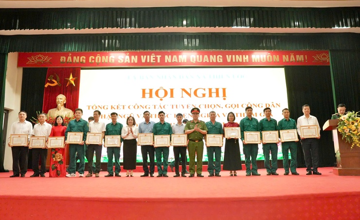 Thiên Lộc tổng kết công tác tuyển chọn, gọi công dân nhập ngũ và thực hiện nghĩa vụ tham gia công an nhân dân năm 2026.- Ảnh 19.