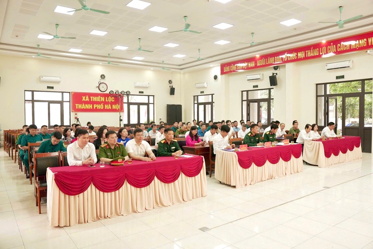 Thiên Lộc tổng kết công tác tuyển chọn, gọi công dân nhập ngũ và thực hiện nghĩa vụ tham gia công an nhân dân năm 2026.- Ảnh 2.