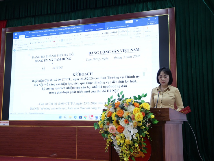 Hội nghị Ban Chấp hành Đảng bộ xã Tam Hưng: Định hướng rõ nhiệm vụ trọng tâm, tạo đà phát triển giai đoạn mới- Ảnh 2.