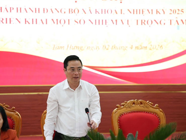 Hội nghị Ban Chấp hành Đảng bộ xã Tam Hưng: Định hướng rõ nhiệm vụ trọng tâm, tạo đà phát triển giai đoạn mới- Ảnh 6.