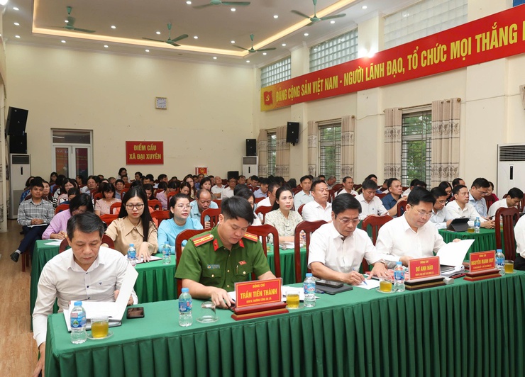 Xã Đại Xuyên giao ban đánh giá kết quả thực hiện nhiệm vụ 3 tháng đầu năm và triển khai các nhiệm vụ trọng tâm 9 tháng cuối năm 2026.- Ảnh 1.