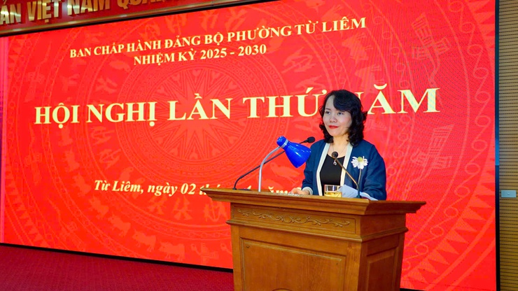 Phường Từ Liêm tổ chức hội nghị Ban Chấp hành Đảng bộ phường lần thứ năm triển khai công tác kiện toàn nhân sự và thông qua các nội dung quan trọng- Ảnh 3.