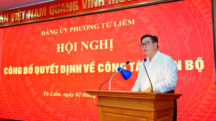 Phường Từ Liêm tổ chức hội nghị Ban Chấp hành Đảng bộ phường lần thứ năm triển khai công tác kiện toàn nhân sự và thông qua các nội dung quan trọng- Ảnh 5.