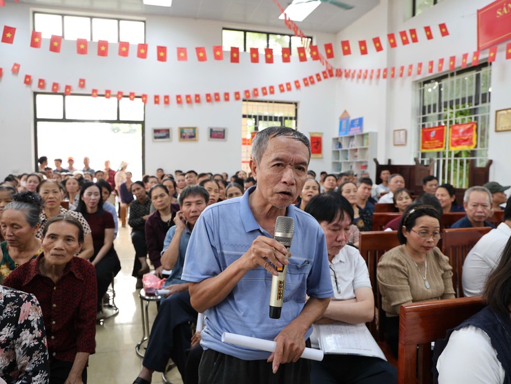 Tam Hưng: Họp dân thôn Dư Dụ triển khai công tác GPMB Dự án Khu đô thị thể thao Olympic- Ảnh 7.