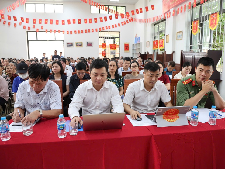 Tam Hưng: Họp dân thôn Dư Dụ triển khai công tác GPMB Dự án Khu đô thị thể thao Olympic- Ảnh 2.