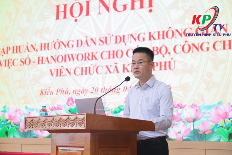 Xã Kiều Phú tập huấn sử dụng Không gian làm việc số (HanoiWork)- Ảnh 3.