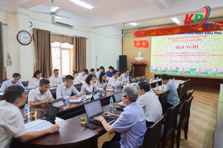 Thường trực Đảng uỷ xã đã tổ chức Hội nghị giao ban Ban Chỉ đạo các dự án trọng điểm trên địa bàn.- Ảnh 3.