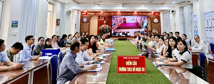Đảng bộ xã Đại Thanh tổ chức hội nghị trực tiếp kết hợp trực tuyến tới 41 điểm cầu trên toàn địa bàn xã- Ảnh 13.