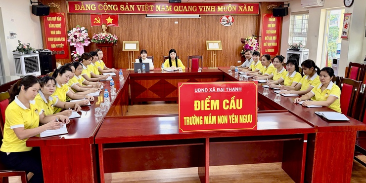 Đảng bộ xã Đại Thanh tổ chức hội nghị trực tiếp kết hợp trực tuyến tới 41 điểm cầu trên toàn địa bàn xã- Ảnh 8.