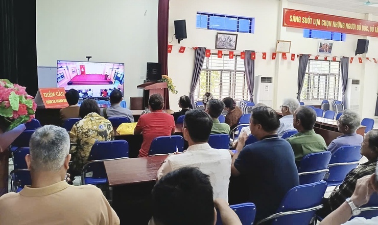 Đảng bộ xã Đại Thanh tổ chức hội nghị trực tiếp kết hợp trực tuyến tới 41 điểm cầu trên toàn địa bàn xã- Ảnh 21.