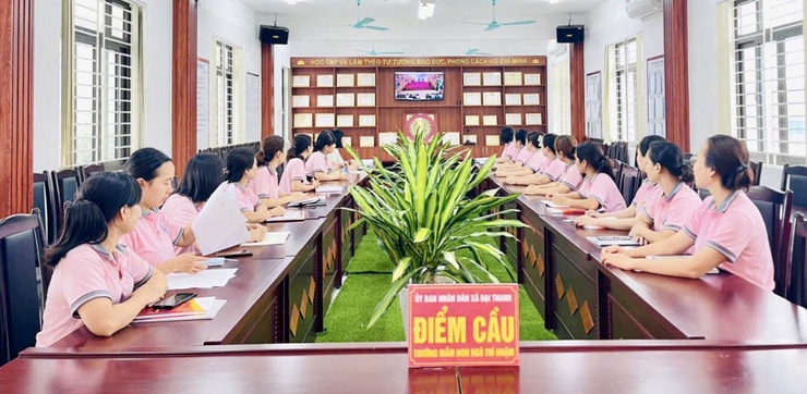 Đảng bộ xã Đại Thanh tổ chức hội nghị trực tiếp kết hợp trực tuyến tới 41 điểm cầu trên toàn địa bàn xã- Ảnh 11.