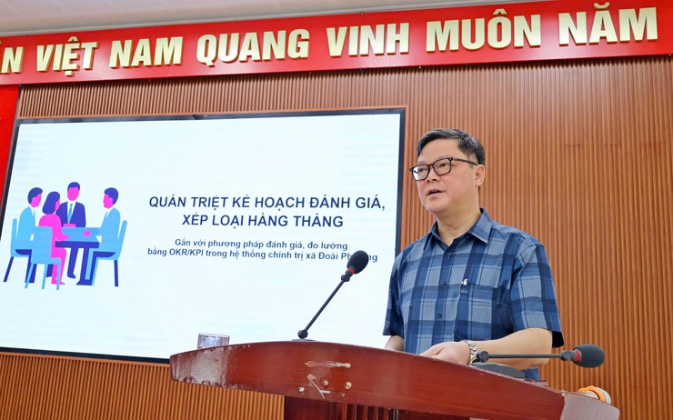 Xã Đoài Phương quán triệt, triển khai thực hiện Nghị quyết Đại hội Đảng các cấp và Chỉ thị số 09, Quy định số 11 của Thành ủy Hà Nội- Ảnh 4.