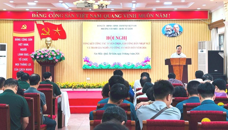 PHƯỜNG VĂN MIẾU - QUỐC TỬ GIÁM BẢO ĐẢM CÔNG KHAI, DÂN CHỦ TRONG CÔNG TÁC TUYỂN QUÂN- Ảnh 4.