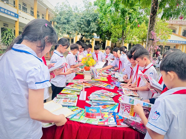 Ngày hội đọc sách – Lan tỏa văn hóa đọc tại Trường Tiểu học Vật Lại- Ảnh 6.