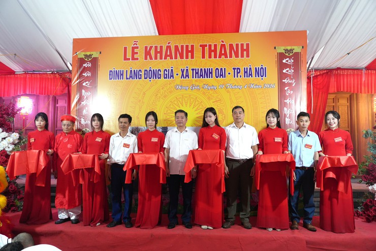 Lễ Khánh thành Đình làng Động Giã (xã Thanh Oai)- Ảnh 7.