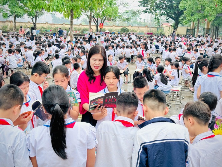 Ngày hội đọc sách – Lan tỏa văn hóa đọc tại Trường Tiểu học Vật Lại- Ảnh 3.