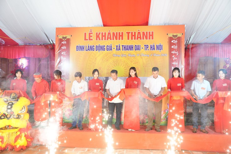 Lễ Khánh thành Đình làng Động Giã (xã Thanh Oai)- Ảnh 6.