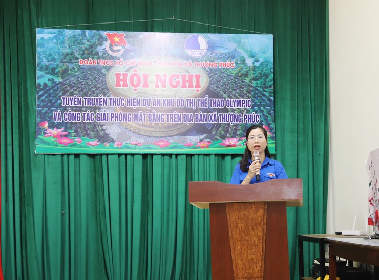 Đoàn Thanh niên xã Thượng Phúc tuyên truyền thực hiện Dự án Khu đô thị thể thao Olympic và công tác giải phóng mặt bằng trên địa bàn xã- Ảnh 3.