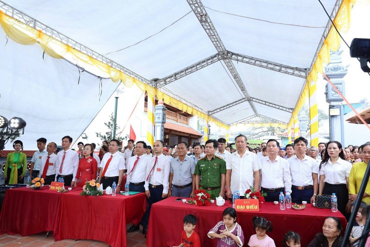 Khánh thành công trình tu bổ, tôn tạo di tích quốc gia chùa Bầu Bỏi, thôn Cầu Bầu xã Ứng Thiên- Ảnh 1.