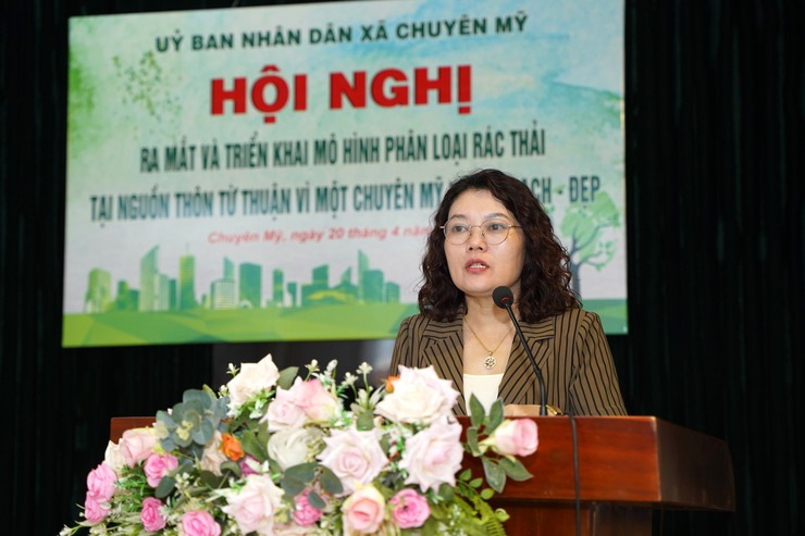 Ra mắt mô hình phân loại rác thải tại nguồn thôn Từ Thuận - xã Chuyên Mỹ- Ảnh 3.