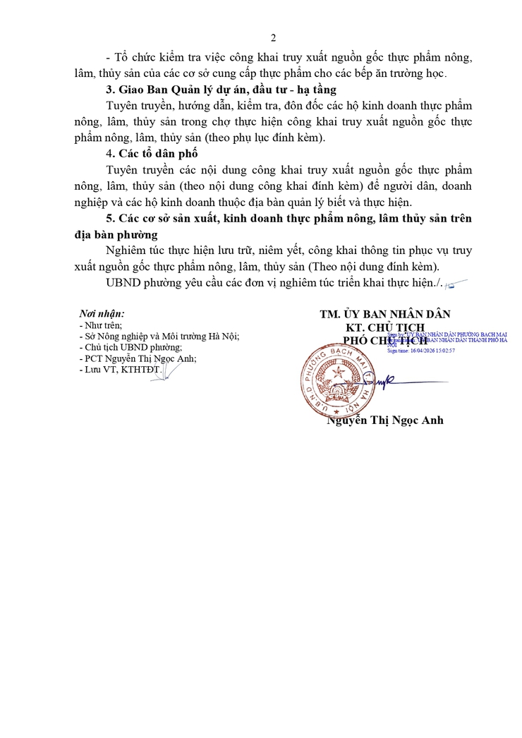 Công văn số 893/UBND-KTHTĐT ngày 16/04/2026 về việc thực hiện công khai nguồn gốc thực phẩm nông lâm thủy sản- Ảnh 2.