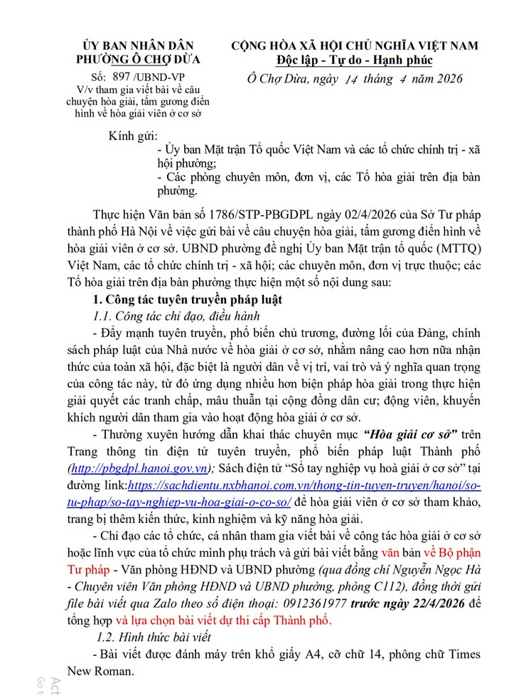 Tham gia viết bài về câu chuyện hòa giải, tấm gương điển hình về hòa giải viên ở cơ sở- Ảnh 1.