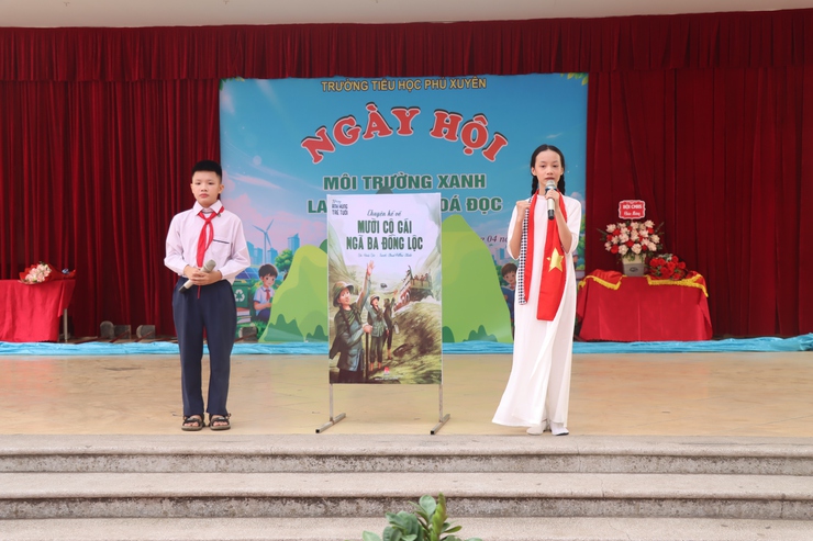 Ấn tượng chương trình “Ngày hội môi trường xanh – lan tỏa văn hóa đọc” tại trường tiểu học Phú Xuyên- Ảnh 11.