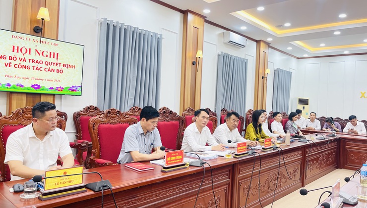 Phúc Lộc: Công bố và trao Quyết định về công tác cán bộ- Ảnh 3.