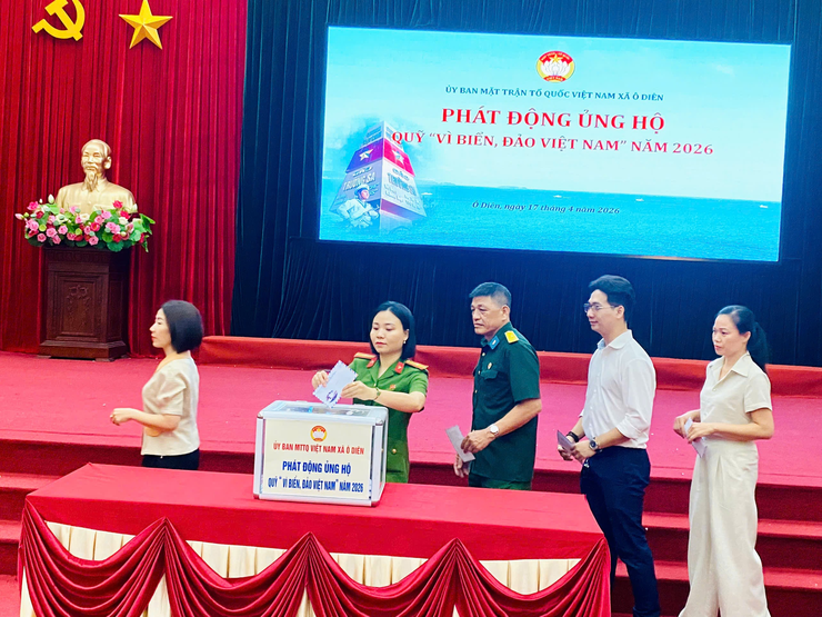 UBMTTQ Việt Nam xã Ô Diên phát động ủng hộ Quỹ “Vì biển, đảo Việt Nam” năm 2026- Ảnh 2.