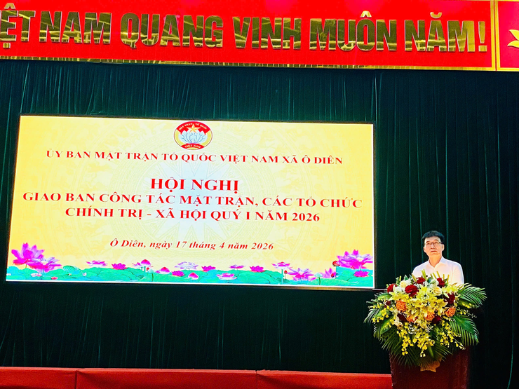 Hội nghị sơ kết công tác Mặt trận Quý I, triển khai chương trình phối hợp và thống nhất hành động Quý II năm 2026- Ảnh 1.