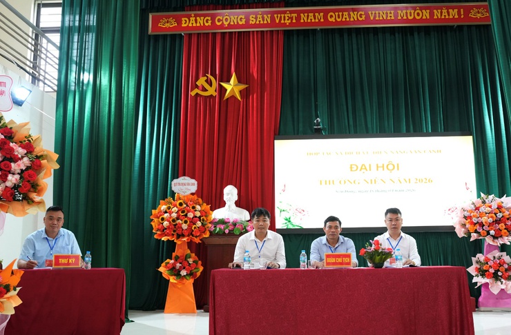 Đại hội đại biểu Hợp tác xã Dịch vụ điện năng Vân Canh năm 2026- Ảnh 1.