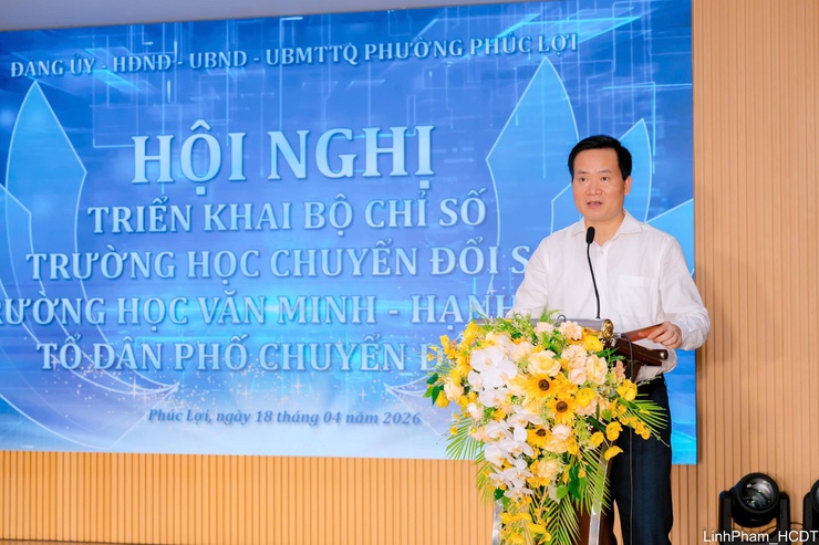 Nhiều mô hình sáng tạo, ứng dụng khoa học công nghệ, chuyển đổi số hưởng ứng bộ chỉ số Trường học Chuyển đổi số, Trường học Văn minh - Hạnh phúc, Tổ dân phố Chuyển đổi số- Ảnh 3.