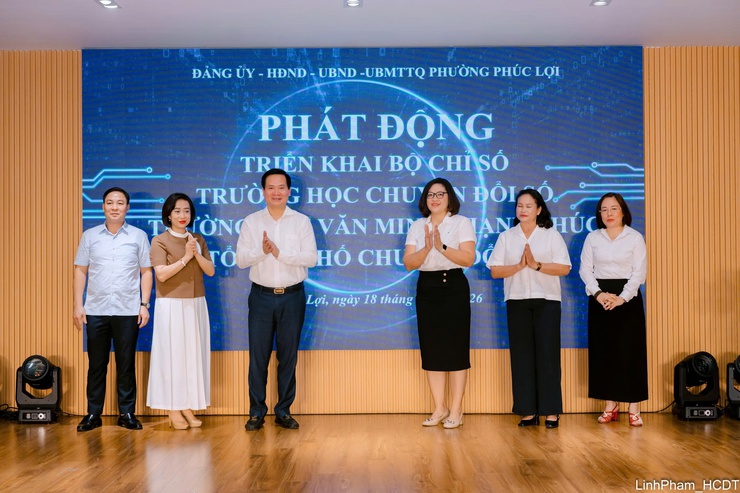 Nhiều mô hình sáng tạo, ứng dụng khoa học công nghệ, chuyển đổi số hưởng ứng bộ chỉ số Trường học Chuyển đổi số, Trường học Văn minh - Hạnh phúc, Tổ dân phố Chuyển đổi số- Ảnh 2.