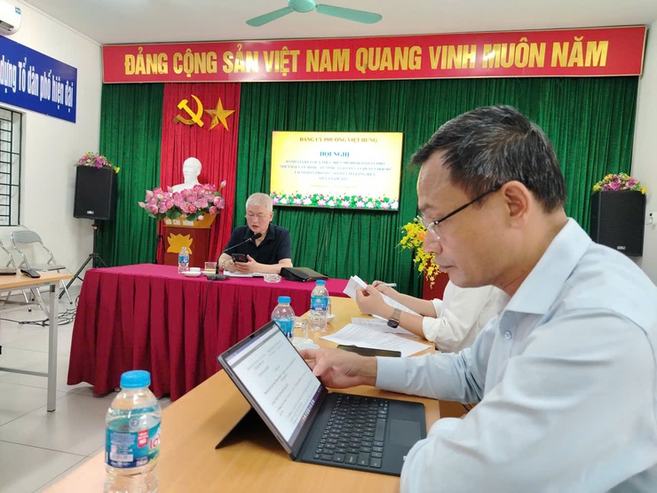 Kiểm tra, đánh giá kết quả hoạt động mô hình tổ dân phố "Hiện đại - văn minh - An ninh - an toàn - chuyển đổi số" quý I năm 2026, tại Tổ dân phố số 7, 18 cụm Giang Biên, phường Việt Hưng- Ảnh 2.