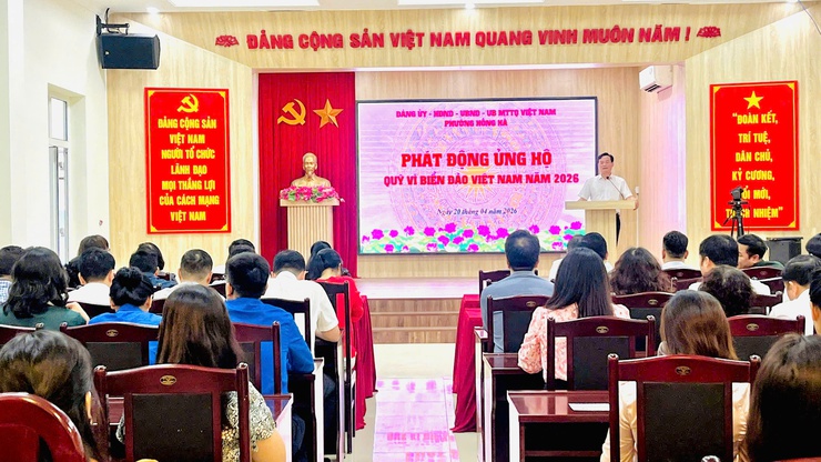 Phường Hồng Hà phát động ủng hộ quỹ '' Vì biển, đảo Việt Nam'' năm 2026- Ảnh 2.