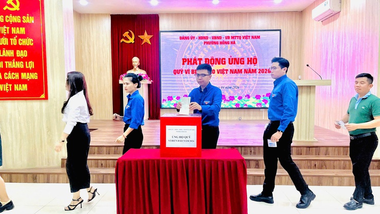 Phường Hồng Hà phát động ủng hộ quỹ '' Vì biển, đảo Việt Nam'' năm 2026- Ảnh 7.