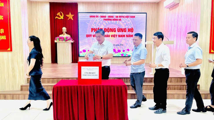 Phường Hồng Hà phát động ủng hộ quỹ '' Vì biển, đảo Việt Nam'' năm 2026- Ảnh 5.
