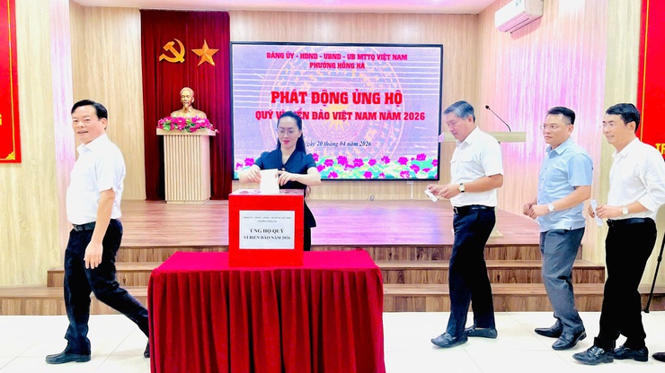 Phường Hồng Hà phát động ủng hộ quỹ '' Vì biển, đảo Việt Nam'' năm 2026- Ảnh 4.