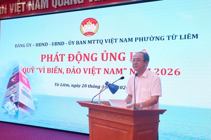 Phường Từ Liêm phát động ủng hộ Quỹ “Vì biển, đảo Việt Nam” năm 2026

- Ảnh 2.