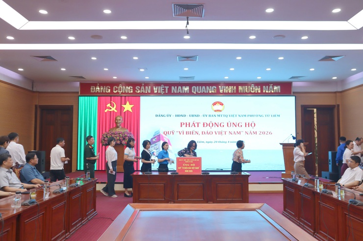 Phường Từ Liêm phát động ủng hộ Quỹ “Vì biển, đảo Việt Nam” năm 2026

- Ảnh 5.