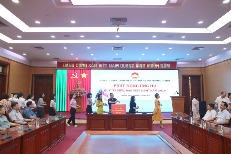 Phường Từ Liêm phát động ủng hộ Quỹ “Vì biển, đảo Việt Nam” năm 2026

- Ảnh 6.