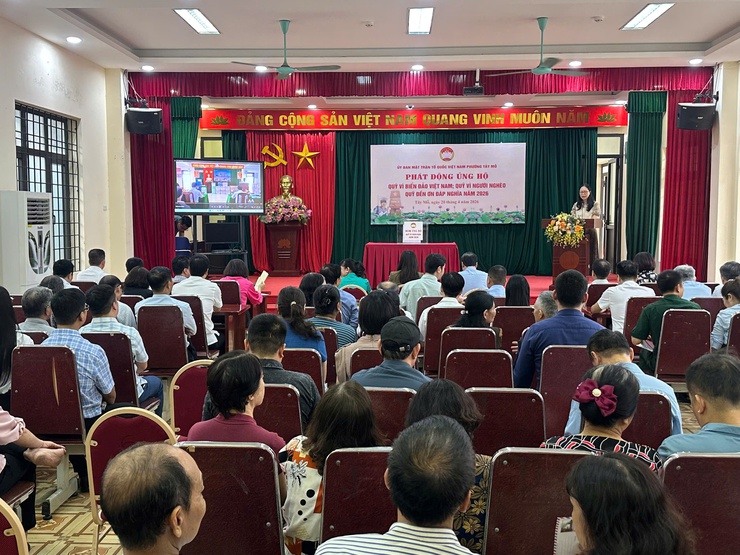 Phường Tây Mỗ phát động ủng hộ Quỹ "Vì biển, đảo Việt Nam" quỹ "Vì người nghèo" quỹ "Đền ơn đáp nghĩa" năm 2026- Ảnh 5.